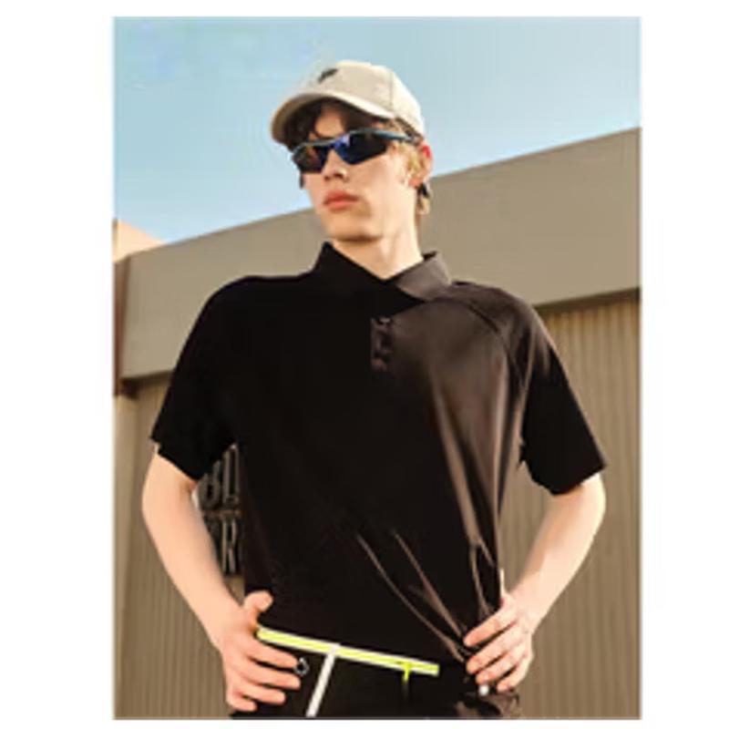 

Qidingbao Men s Trendy Cool Dry Knitted Polo Shirt M