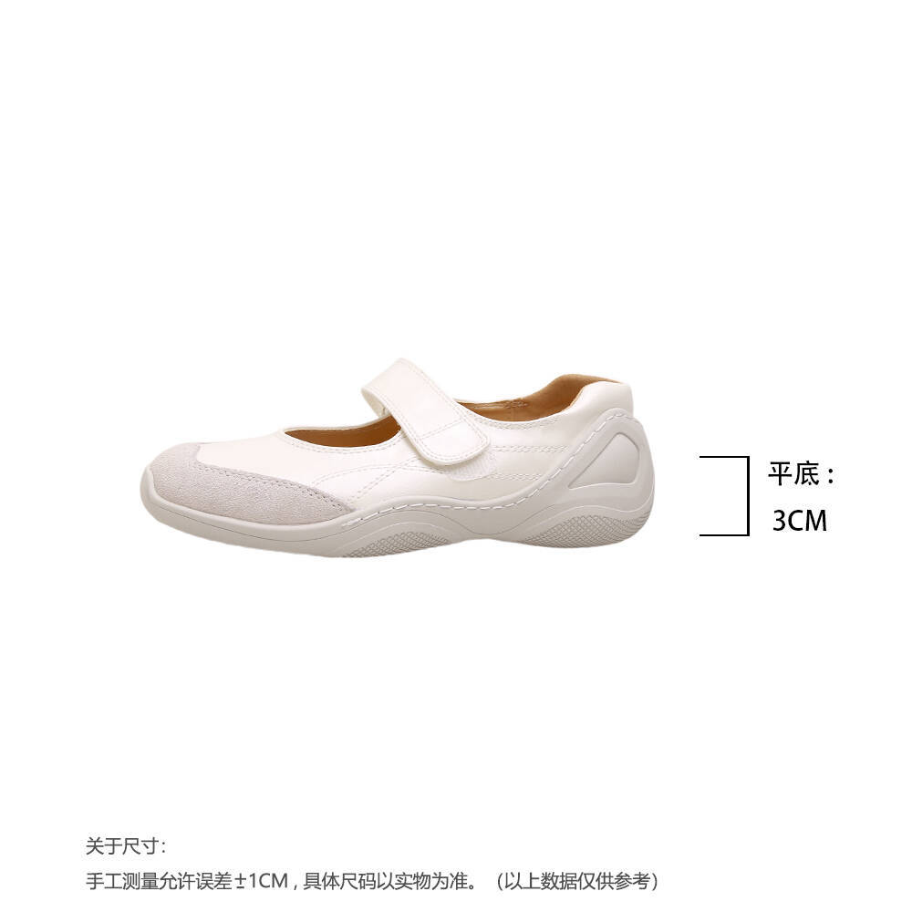 

Версия из коровьей кожи~ Модные балетки женские на мягкой подошве на липучке Мэри Джейн на платформе нишевые повседневные одинарные туфли 40