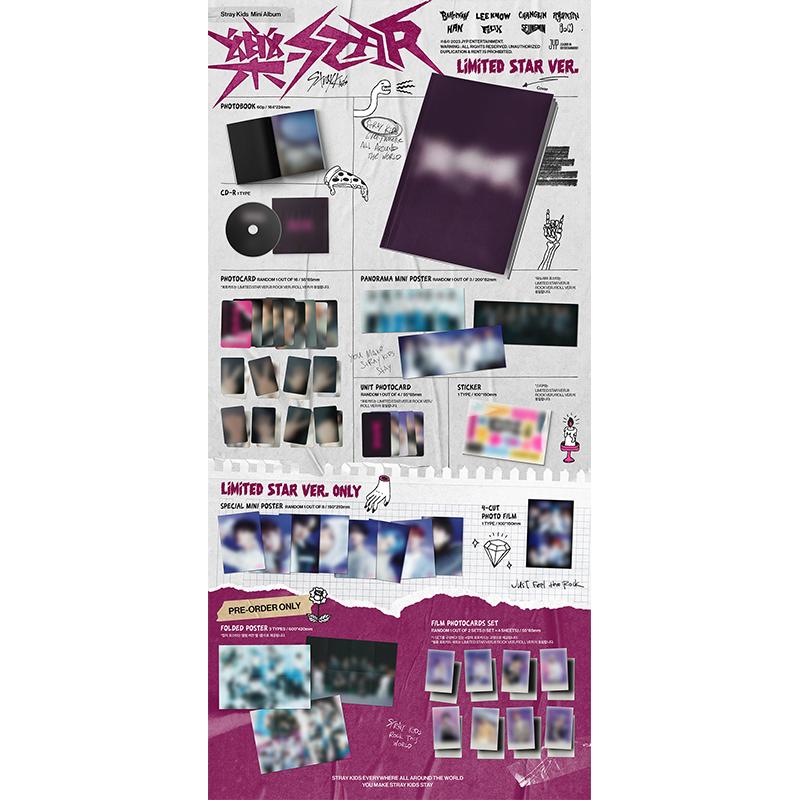 Stray Kids Mini Album [GWIAZDA ROCKA] LIMITOWANA WERSJA STAR. (Korzyść online)