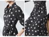 Mulberry Silk Heart Print Lapel Dress - 2026 Spring Style, Waist-Cinching Skirt, Elegant Design (2609)