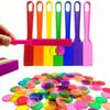 ABS Bingo Wand Set Color Sorting Magnetic Chip Set New Educational Game Set  Family Game Night