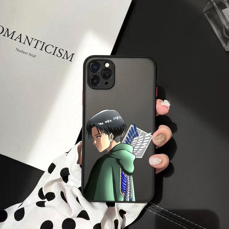 

Чохли для телефонів Аніме Атака титанів для iphone 11 12 13 Pro Max 6s 7 8 Plus X XS MAX XR Розкішна жорстка матова задня протиударна кришка iPhone 6 6s