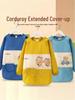 Reversible Long-Sleeve Waterproof Apron for Older Kids - Large Size, Suitable for Kindergarten Boys and Girls.