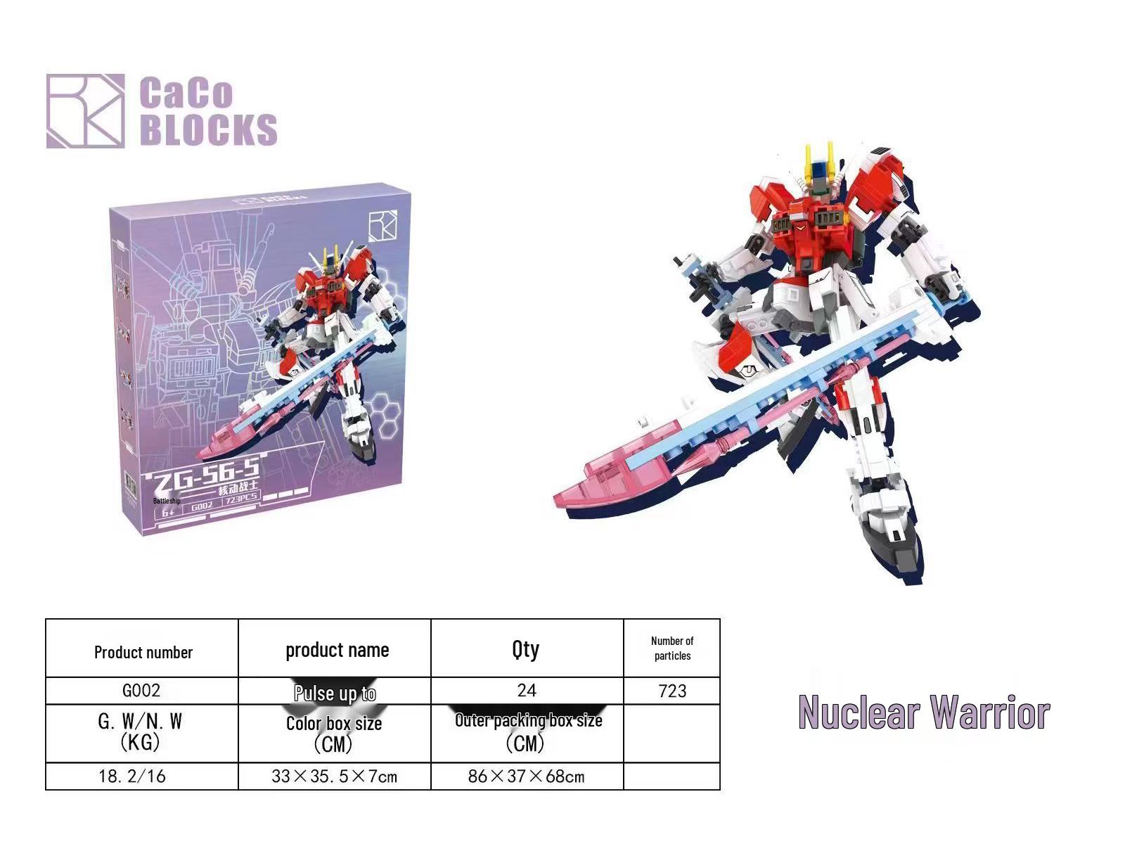 

Модель Воина Гандама на ядерной энергии: Игрушка конструктор Меха с защелками для детей