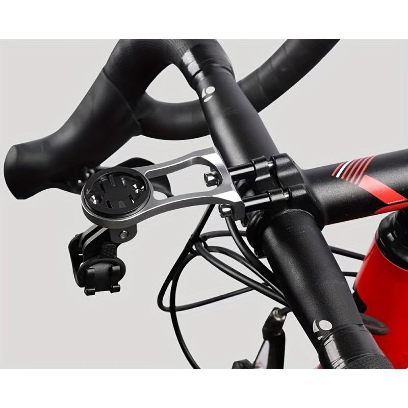 Bike Aluminum Alloy Cycling Odometer Bracket, Extension Holder For Lights, Camera, Smartphone, Flashlight, Universal Adapter Included