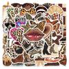 50 Sheets of Sexy Girl Stickers for Waterproof Creative Graffiti Water Cup, Mobile Phone Skateboard Decoration Stickers