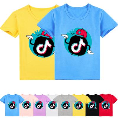 Unisex Cool Boy Child Cartoon bedrucktes Kurzarm-T-Shirt Y002