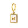 26 Letter Earrings Diy Stainless Steel Shell Letter C Earrings Gold Women'S Earrings, Jewelry Ed-637