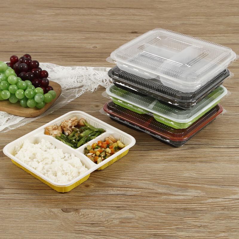 Disposable 5-Compartment Meal Prep Containers
