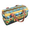 Journey Quilted Duffel Bag Boho Weekender Travel Bag Retro Floral Style for Picnics Camping Family Gatherings