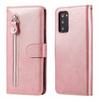Applicable to iPhone15 leather case, Samsung Note20 calf pattern zipper wallet insert card holder protective case 14Pro