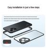 Honor 400/400pro Snap-Button Metal Frame Phone Case with Frosted Back
