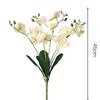 15 Heads Artificial Phalaenopsis Bouquet Photography Props Wedding Fake Flower  Wedding Decoration