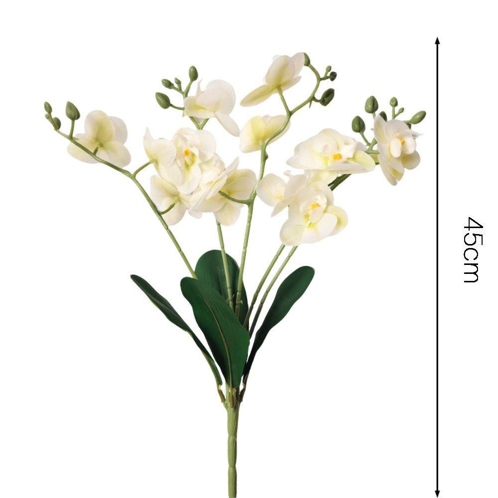15 Heads Artificial Phalaenopsis Bouquet Photography Props Wedding Fake Flower  Wedding Decoration
