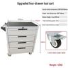 Movable Three-Layer Hand Cart: Multi-functional Auto Repair & Household Tool Box with Cabinet Door