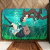 Anime A-A S-Silent V-Voice Floor Mat Soft Flannel Floor Mat  Suitable for Entryways, Living Rooms, Bedrooms, and Bathrooms