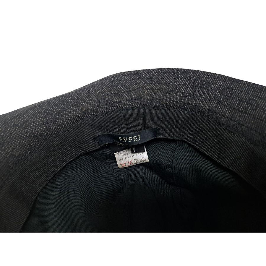 Used Gucci Hat GG Pattern Denim Black Black GG Hat L Men's Women's GUCCI Cotton