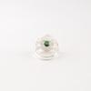 Green Tourmaline Gemstone 925 Sterling Silver Jewelry Handmade Tow Tone Ring RR-61-4