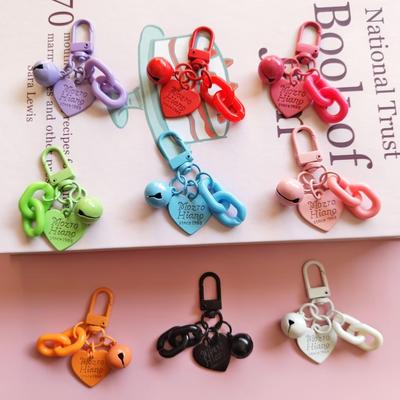 Kreative Macaron Bell Acryl Schlüsselanhänger Kopfhörer Abdeckung Anhänger Geschenk