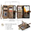 CaseMe Flip Leather Phone Case For iPhone 17 Pro Max 16 Plus 15 14 13 12 11 XS XR X Samsung S26 S25 FE S24 Ultra S23 S22 S21 Zipper Wallet Cards Cover