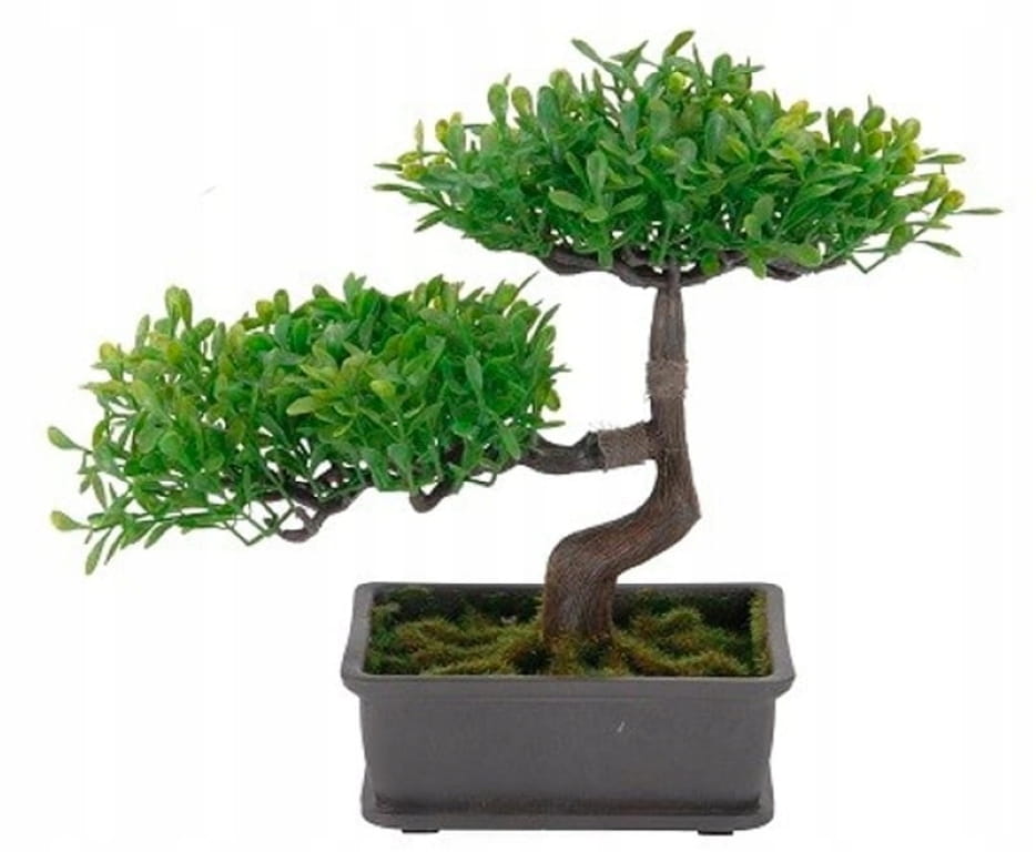 Artificial plant in a pot, bonsai tree, 23x15 cm