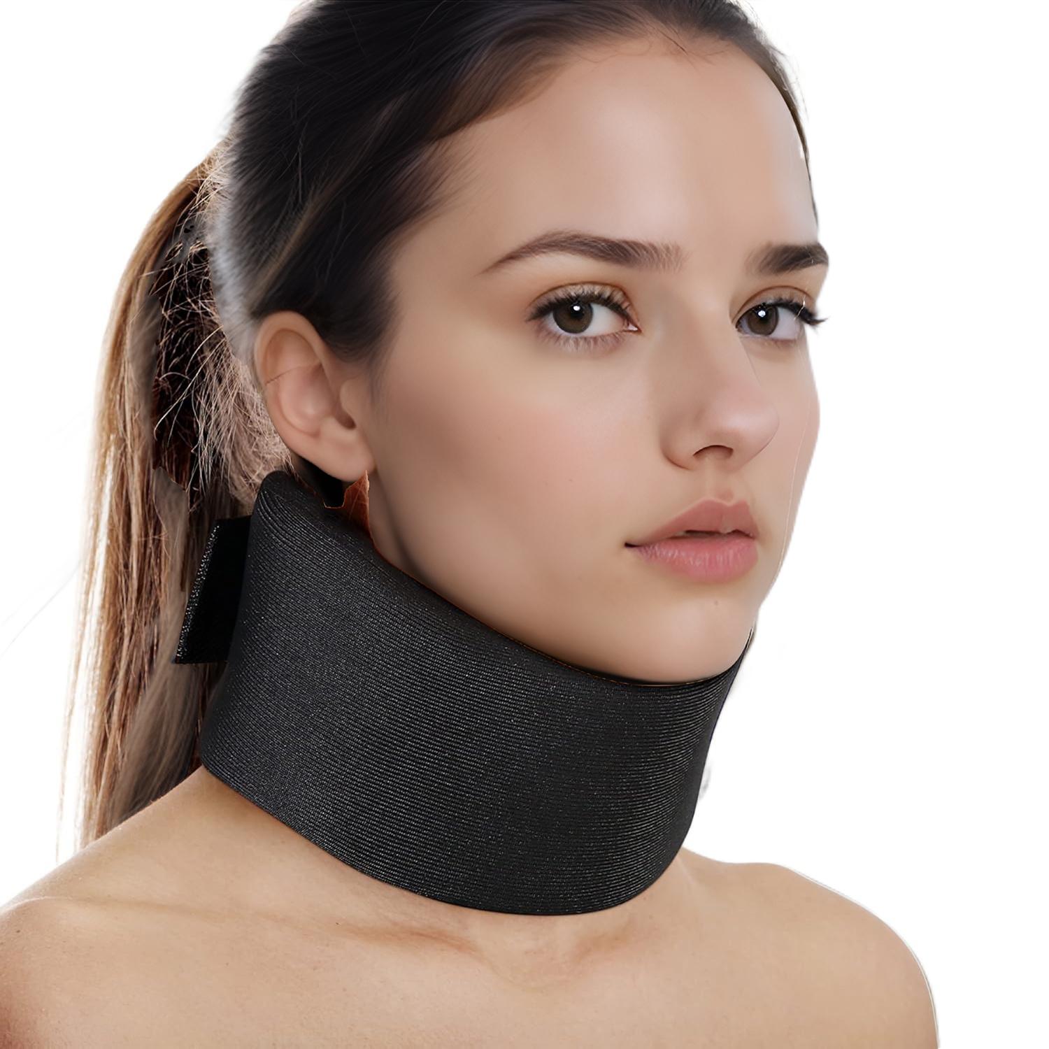Soft Neck Brace Universal Cervical Collar, Adjustable Neck Support Brace For Sleeping - Relieves Neck Pain And Spine Pressure M