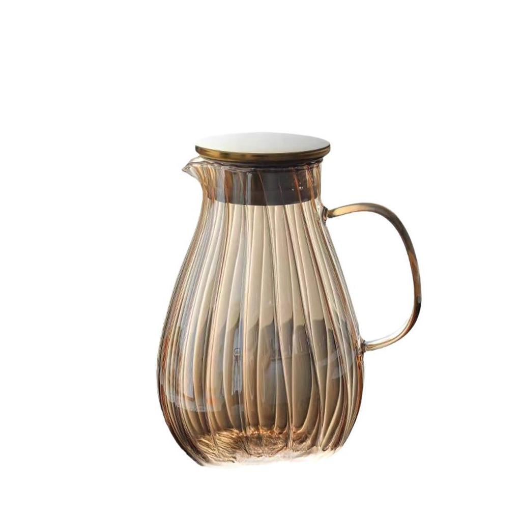 Sheng Bangrong Hitzebeständige Glas-Kaltwasserkanne mit vertikalem Streifen-Design