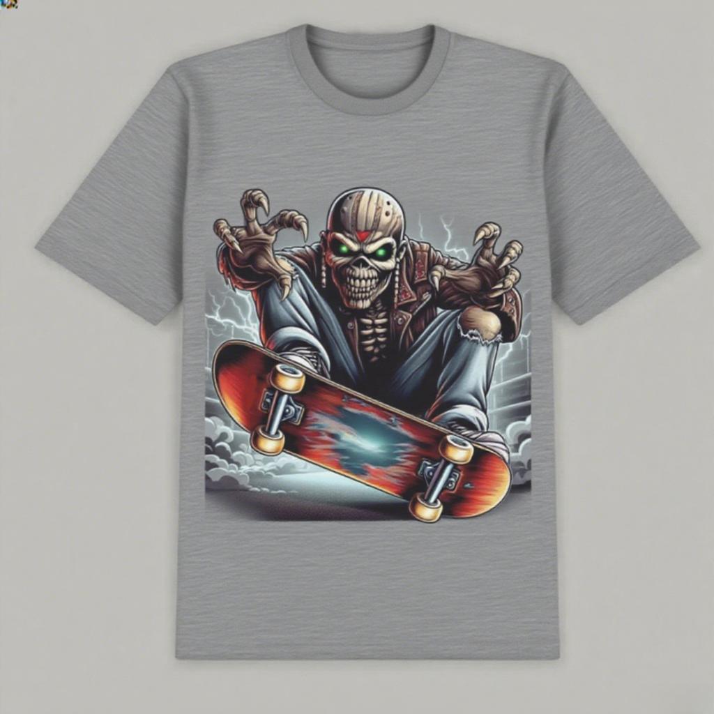 Cotton Short-sleeved Men's New Street Style Breathable Emerging Art Daily Style Trend Printing T-shirt Couple Tide Brand Tops