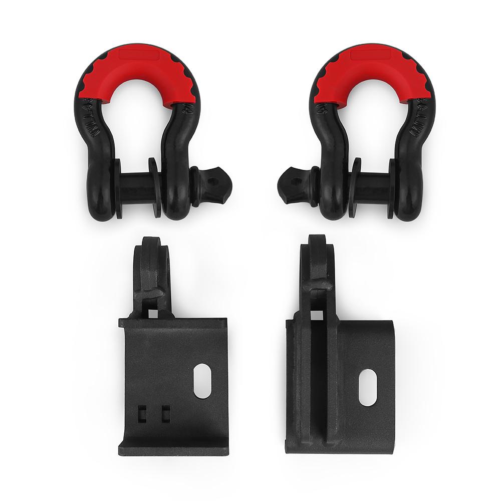 Vordere Dämon Abschlepphaken Halterungen Mit 3/4" D-Ring Schäkel Halterungs Kit DAC744 Für Toyota Tacoma 2009-2023