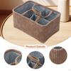 Handwoven Storage Basket Multifunction Sturdy with Handles Organizer for Towels Living Room