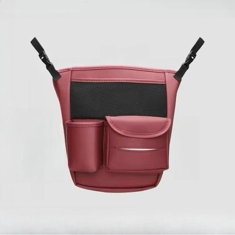 Vehicle Seat Gap Hanger Organizer Large Capacity Storage Bag Handbag Holder Between Seats Including Tissue and Cup Pockets