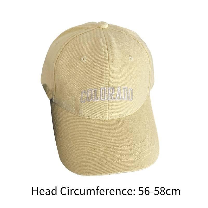 Baseball With Cap Colorado Letter Embroidered For Adults Unisex Hat Fashion Gift