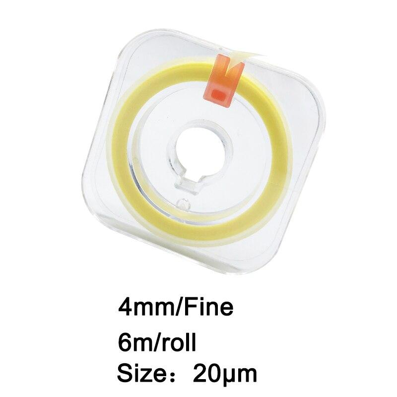 

1 рулон/коробка, полоска для полировки зубов, 4 мм, смола, межзубная шлифовка зубов, шлифовальный инструмент, стоматологический материал Yellow 4mm Fine