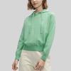 Fila Solid Color Simple Casual Comfortable Hoodie Women Hoodies Emerald-Green F11W414411F-DG