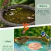 Copper Bird Bath Disk Floral Purification Panel Copper Disk Bird Bath Insert for Homeowners Gardeners Outdoor Enthusiasts
