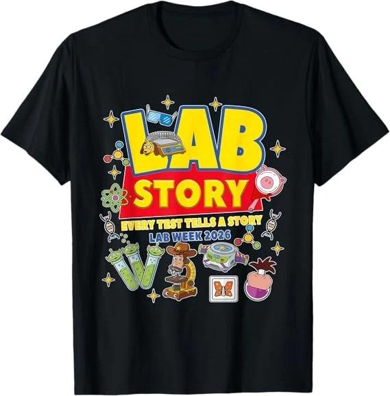 Funny Lab Story Lab Week 2026 Medical Laboratory Lover T-Shirt Size S-4XL XXXXL