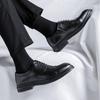 Men'S British Business Dress Leather Shoes Men'S Pointed Head Lace-Up Fashion Men'S Single Shoes 19981-R