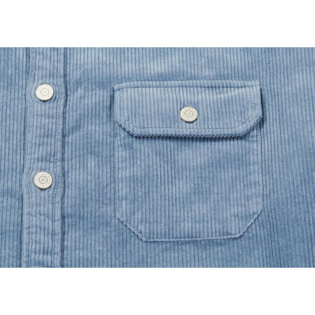 Palace Washed Drop Shoulder Corduroy Shirt Unisex Tops Dusty-Blue P21SHT031