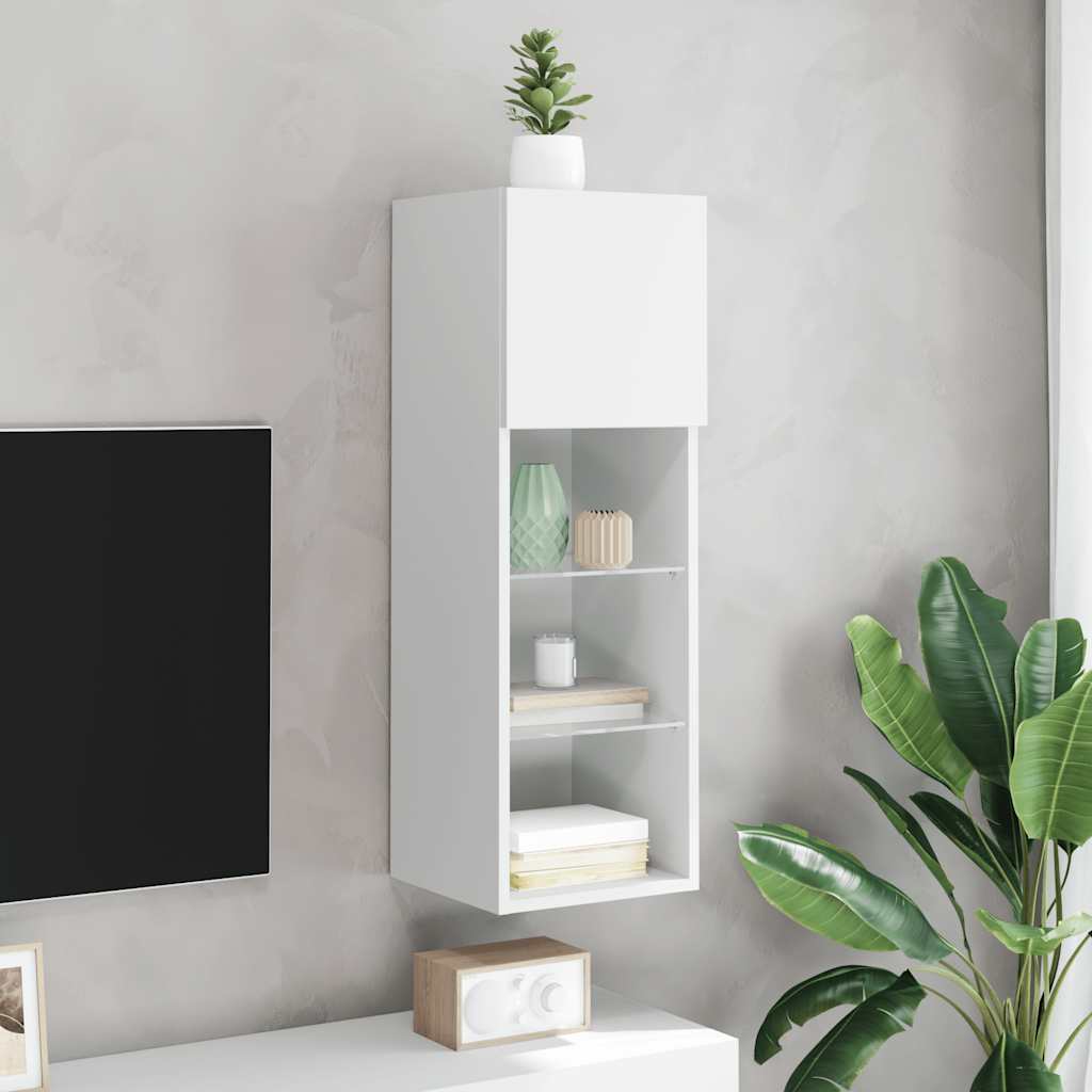 LED TV Stand In White 30.5 X 30 X 90 Cm