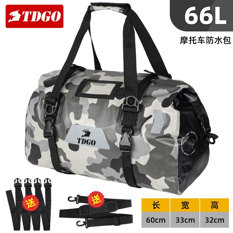 Waterproof Motorcycle Tail Bag, Knight Touring Luggage Rear Seat Pack Side Pannier Dry Bag for Long Rides