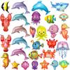 Ocean Animal Balloon Shark Balloon Party Decoration Lobster Dolphin Jellyfish Underwater World Aluminum Balloon