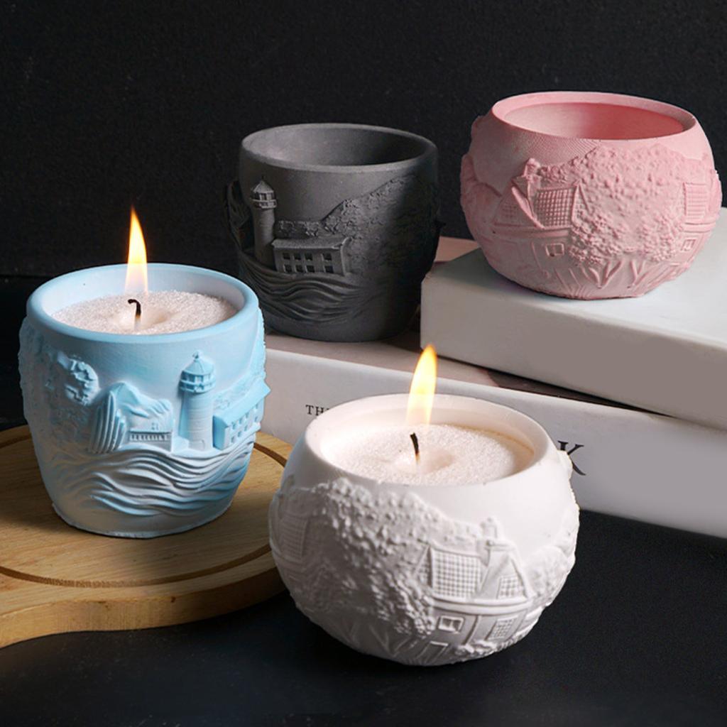 Practical Florals Flower Pots Sturdy Silicone Mould Cement Plaster Craft Supplies for Garden and Indoor Decoration