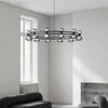 Modern Italian Minimalist Glass Chandelier for Living Room or Bar