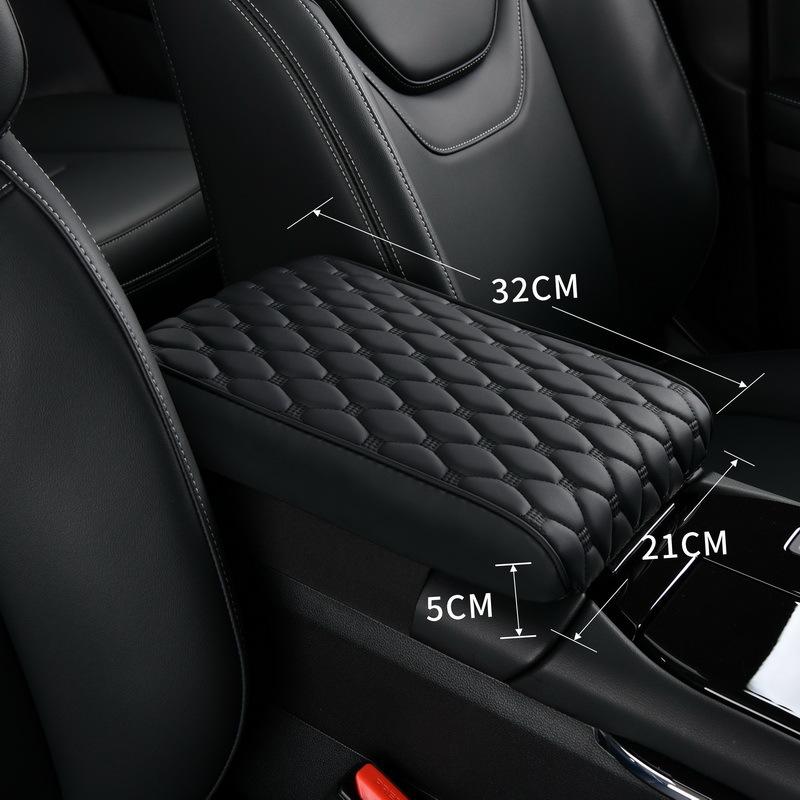 Microfiber Leather Center Console Cover Pad Universal Comfortable Armrest Pillow Memory Foam Multifunctional Arm Rest Cover
