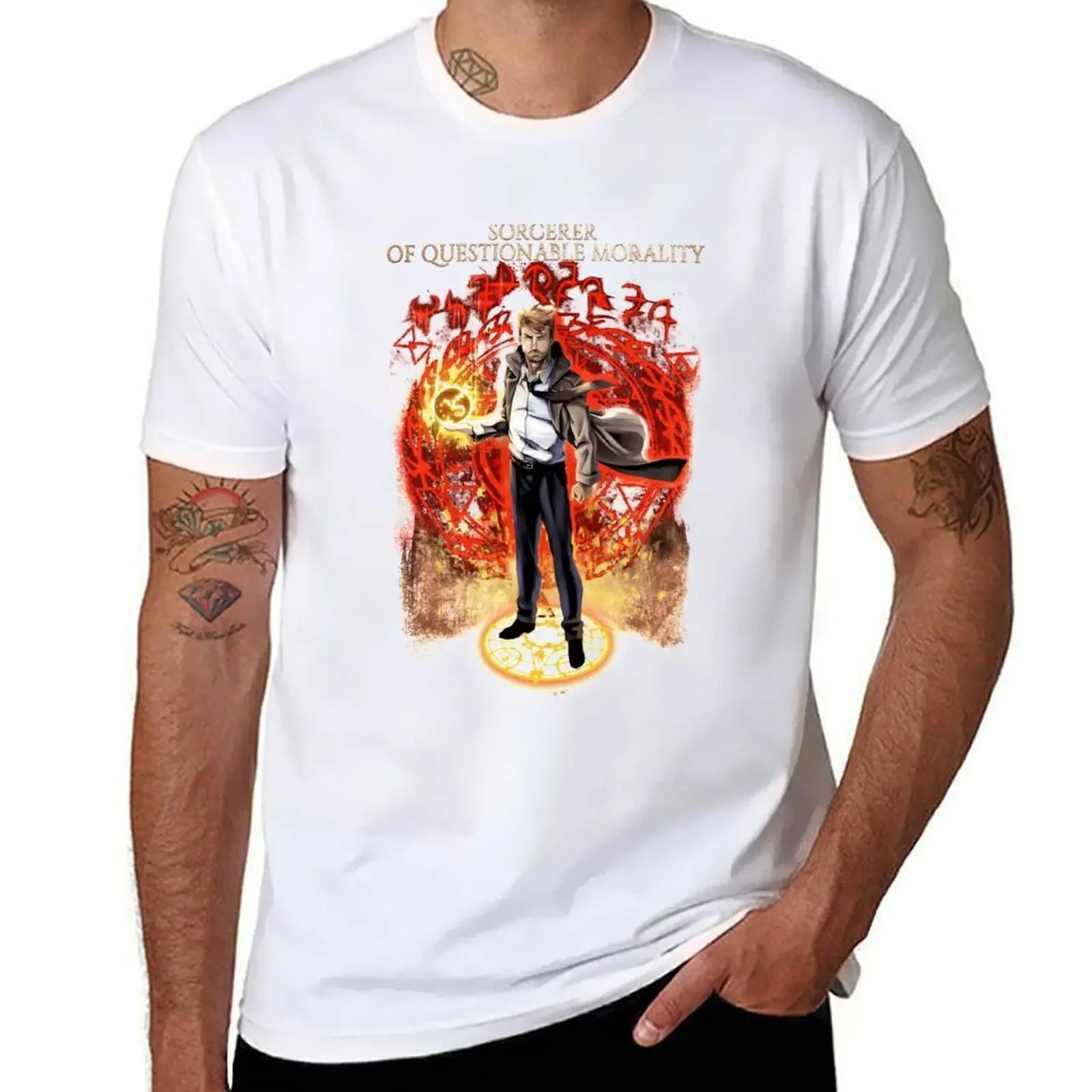 John Hellblazer For Fans T-Shirt customs customizeds oversizeds baggy shirts T-shirts for men cotton L