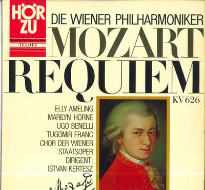 LP Record ISTVAN KERTEZ WIENER PHILHARMONIKE  Mozart Requiem Dmoll Kv626 SHZT540 HORZU 1966 Germany Classical Used