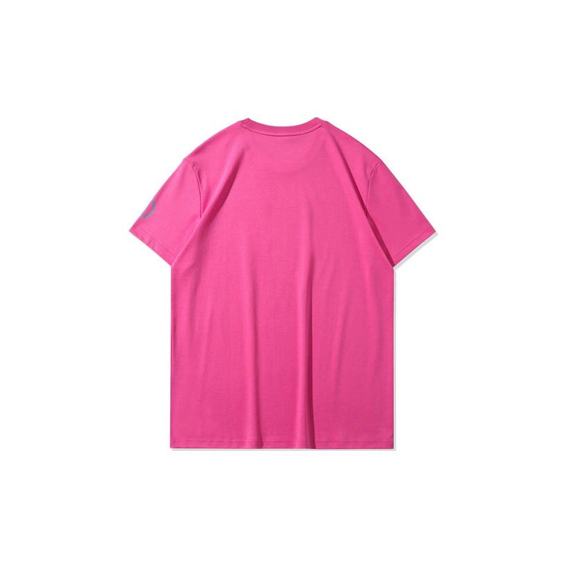 Li-Ning Wade Series Cartoon Print Round Neck T-Shirt Men Tops Blush-Pink AHSQ475-5