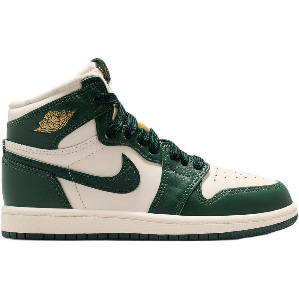 Air Jordan 1 Retro High OG PS Pale Ivory Fir Kids Sneakers Green Coconut-Milk Pro-Green FD2597-101