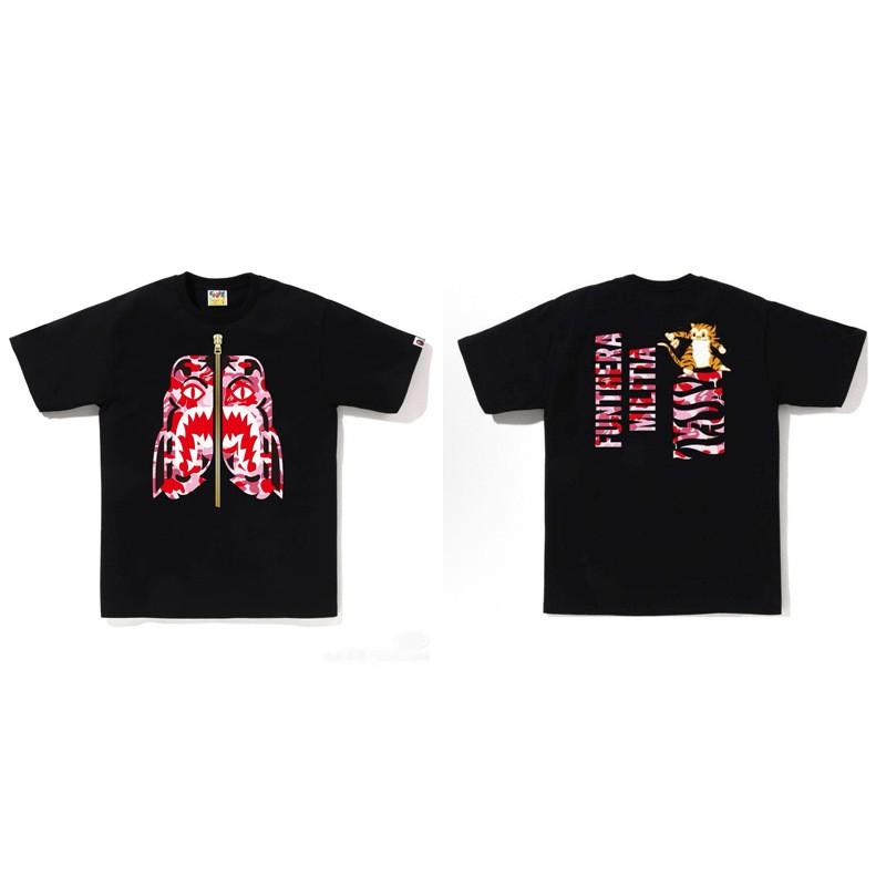 Heavyweight 260g Cotton Graphic Tee Men - Oversized Streetwear T-Shirt With Cartoon Ape Head Print Casual Wear
