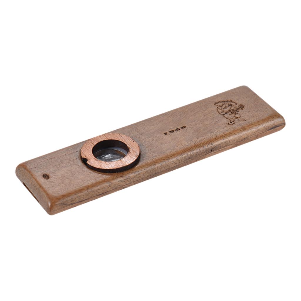 Ručně vyráběné dřevěné kazoo dřevěná harmonika s kovovou úložnou krabičkou hudební nástroj hračka pro děti dospělé